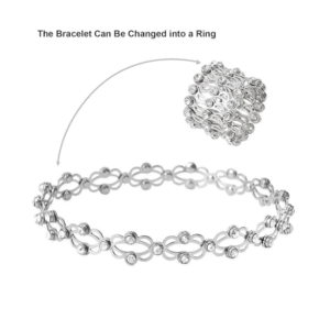 Layered bracelets silver women’s styles displayed on velvet