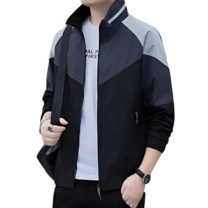 Classic winter jacket for men in leather look