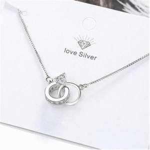 Silver bracelet for women styled with casual outfit