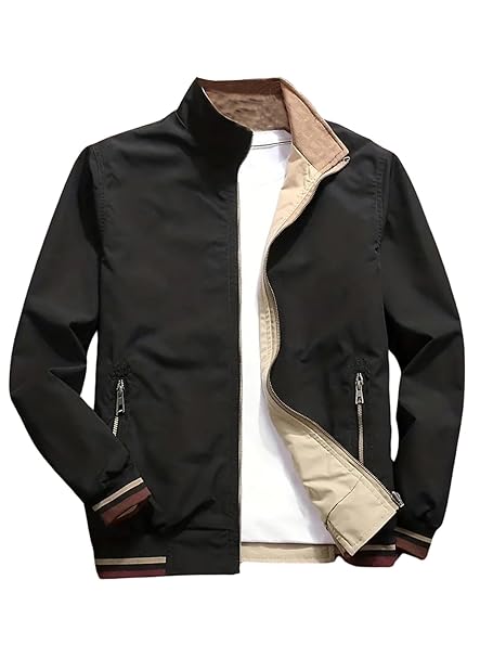 Stylish winter jacket for male with hood
