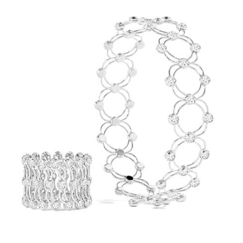 Female bracelet silver sleek design