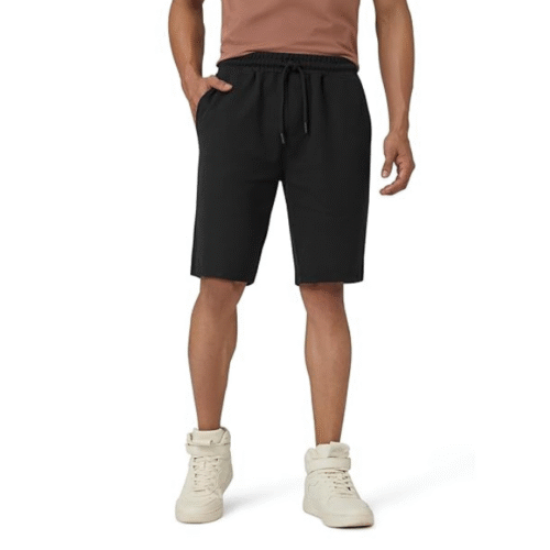 Premium cotton shorts for men with soft fabric and adjustable fit