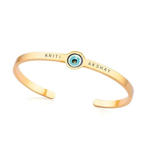 Protective bracelets for evil eye in blue design