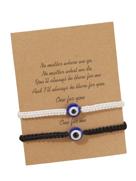 Elegant bracelet evil eye in blue and silver