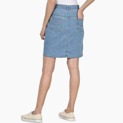 Versatile denim skirt for women perfect for casual outings