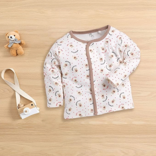 Vibrant and colorful newborn winter clothes made from 100% pure cotton for infants and toddlers