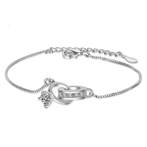 Elegant silver bracelet for women